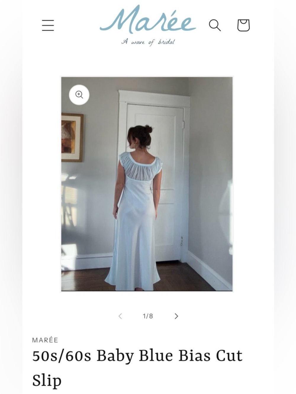 Bridal vintage slip